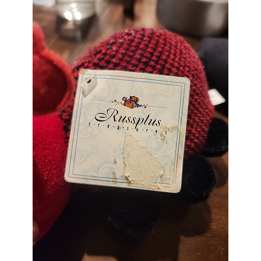 Russplus Treasures‎ Ladybug Plush #58003 With Tags 8" x 6" Russ Hearts Beanie - Picture 2 of 5